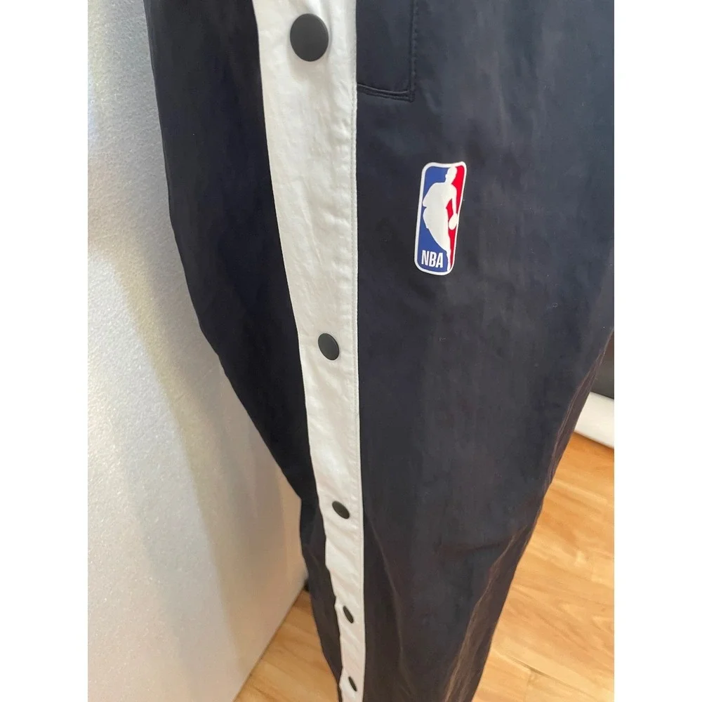 Nike x‎ AMBUSH DB8589-010 Nets NBA Tearaway Pants Black/White Womens Size M